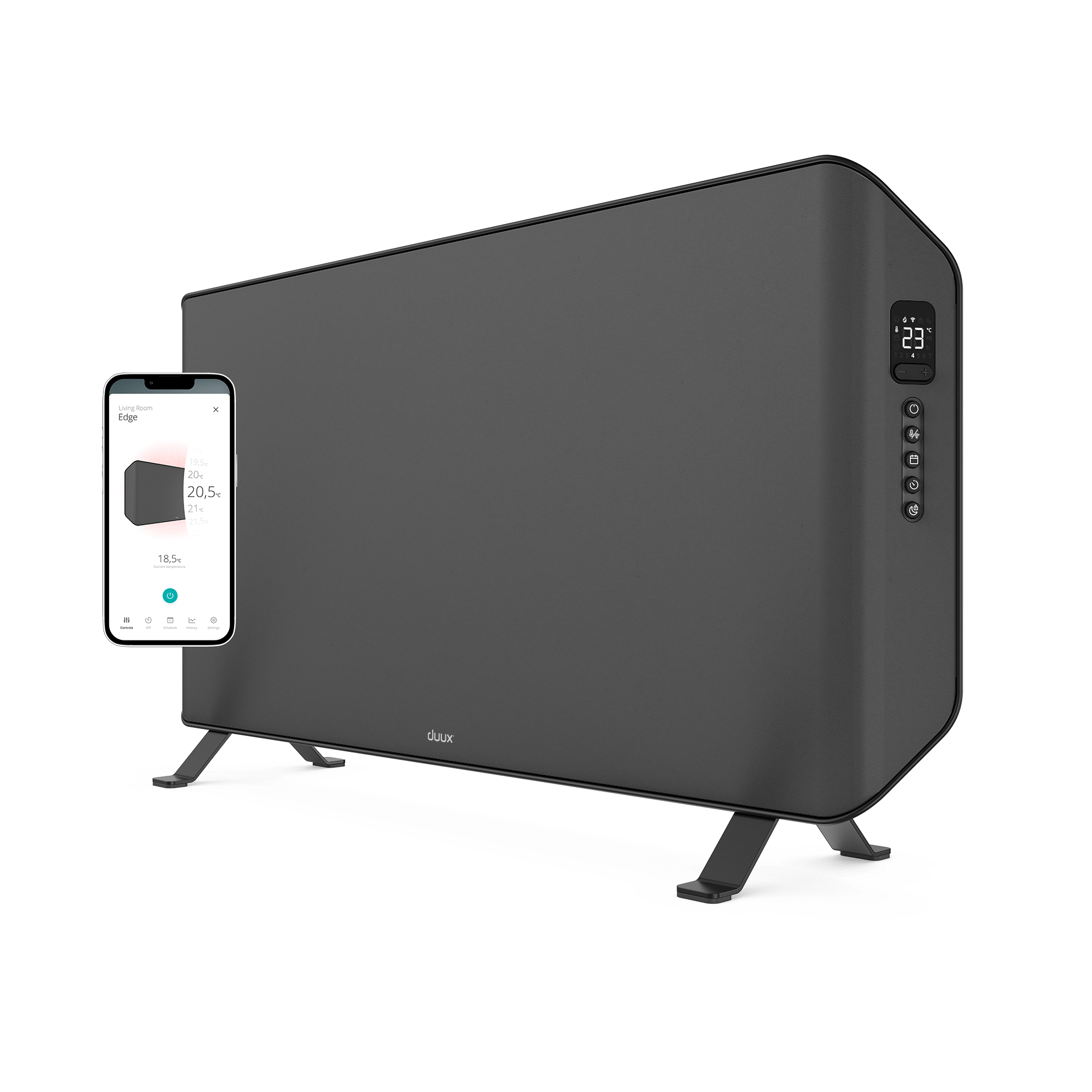 Edge 1500 Smart Grau Konvektor