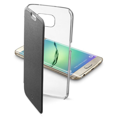 37010 CLEAR BOOK für Galaxy S6 Edge Plus, schwarz