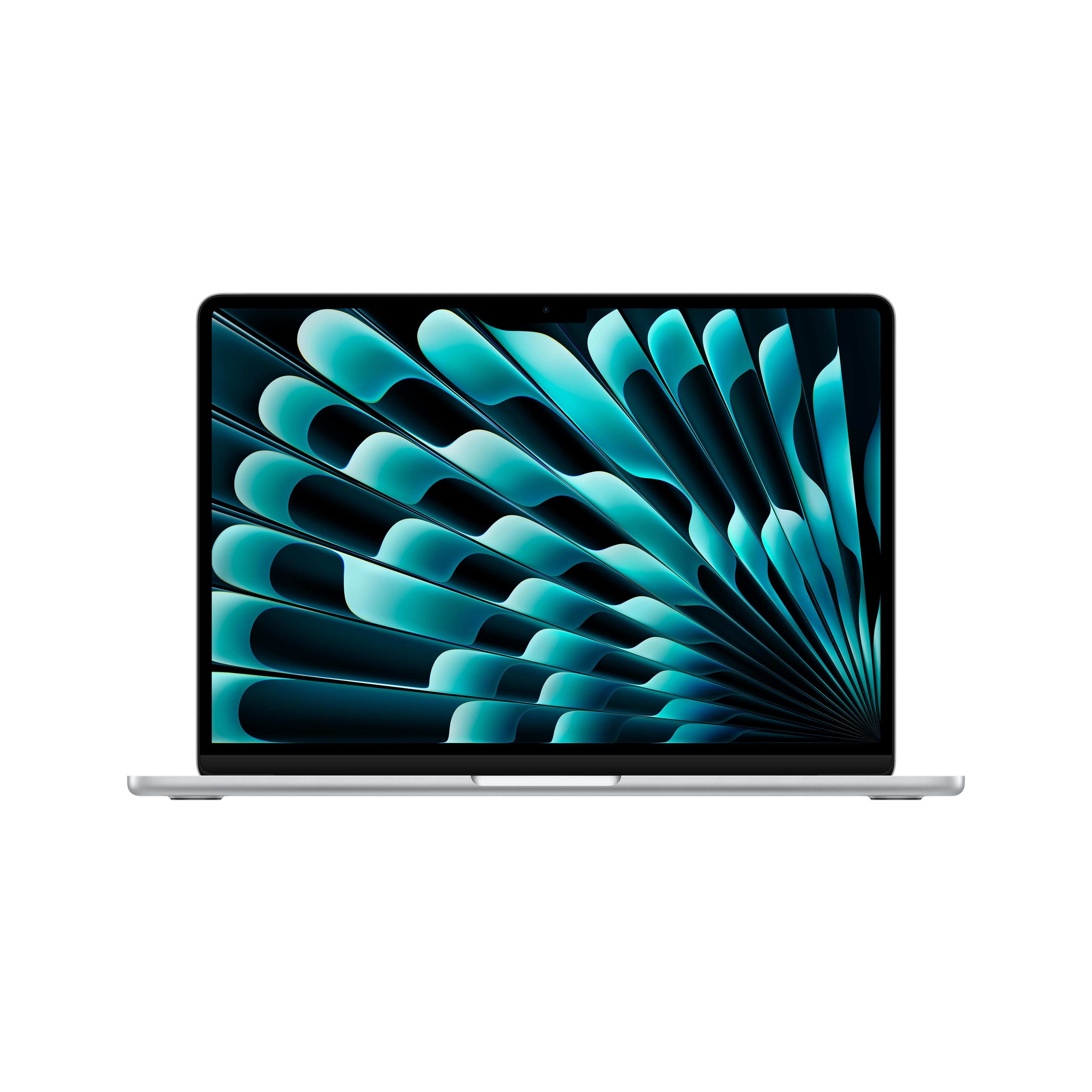 MacBook Air, 13 Zoll, 2024, Silber, M3, 8-Core CPU, 8-Core GPU, 16 GB, 256 GB SSD