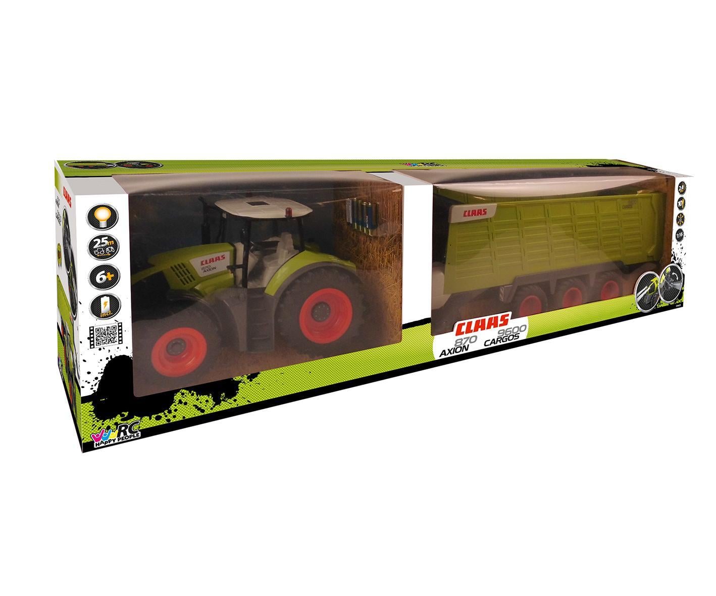 RC CLAAS AXION 870 + CARGOS 9600 1:16, Traktor und Anhänger, 2,4 GHz, 104 cm