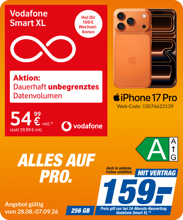 iPhone 17 Pro mit Smart XL für 159€!
