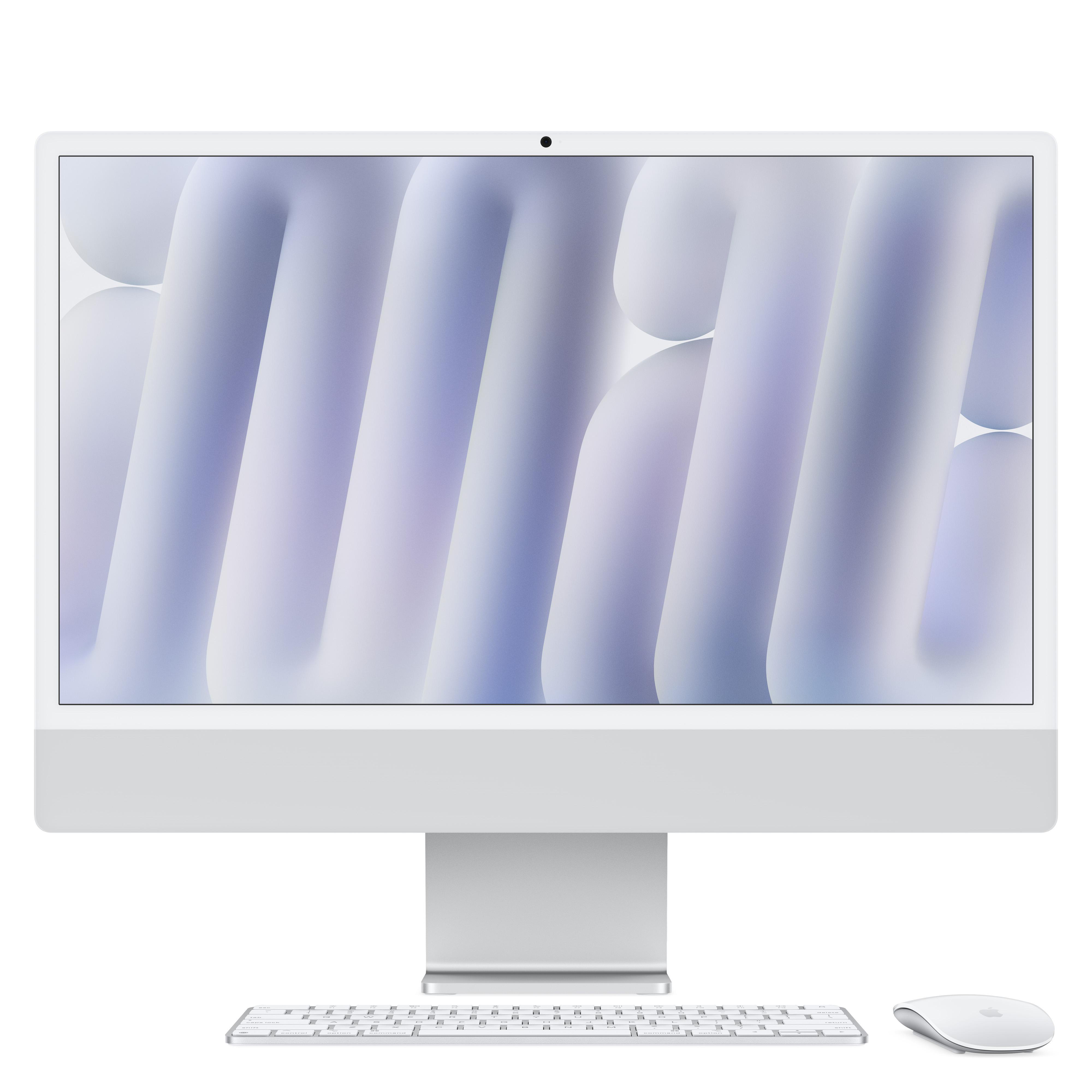 iMac Silber 24 Zoll, M4, 8-Core-CPU, 8-Core-GPU, 16GB, 1TB SSD