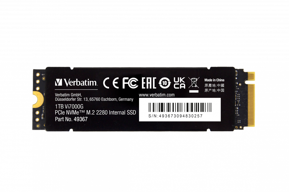 Vi7000 PCIe NVMe M.2 SSD 1TB, interne Gaming-Festplatte (49367)