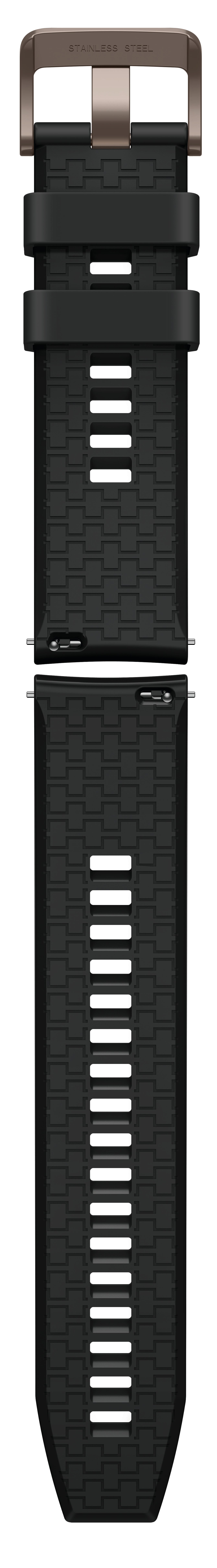 Silicon Strap graphite Black für Watch GT active