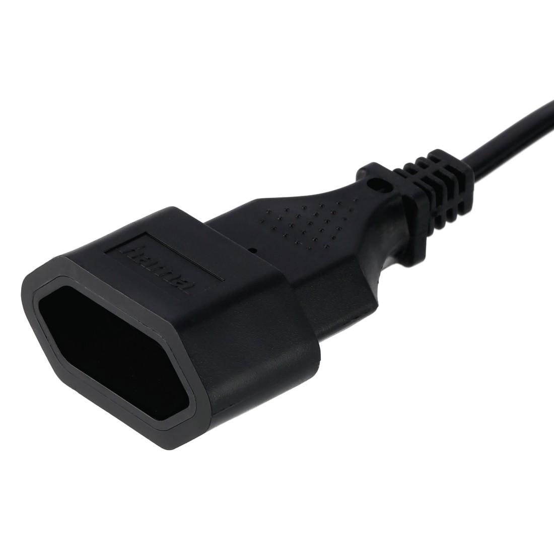 Verlängerungskabel mit Eurostecker, für innen, 5 m, Schwarz (00137279)