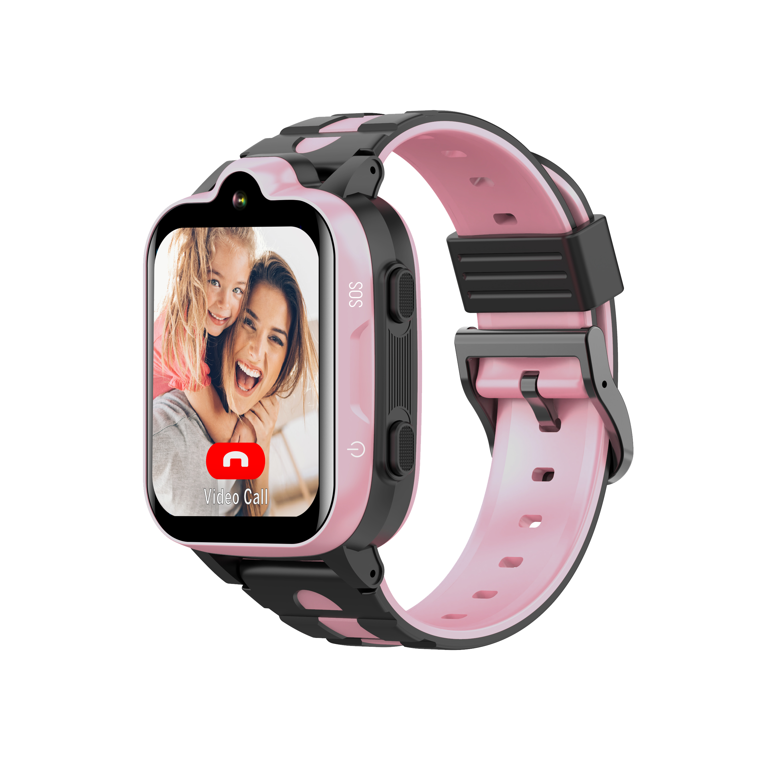SW1 Kids Watch Black-Rosa Smartwatch