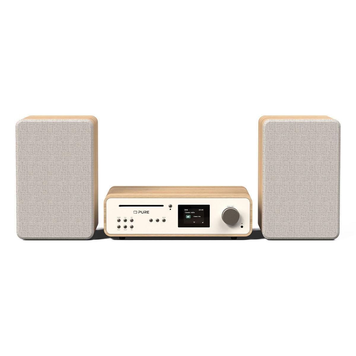 Classic Stereo Cotton White/Oak Stereoanlage