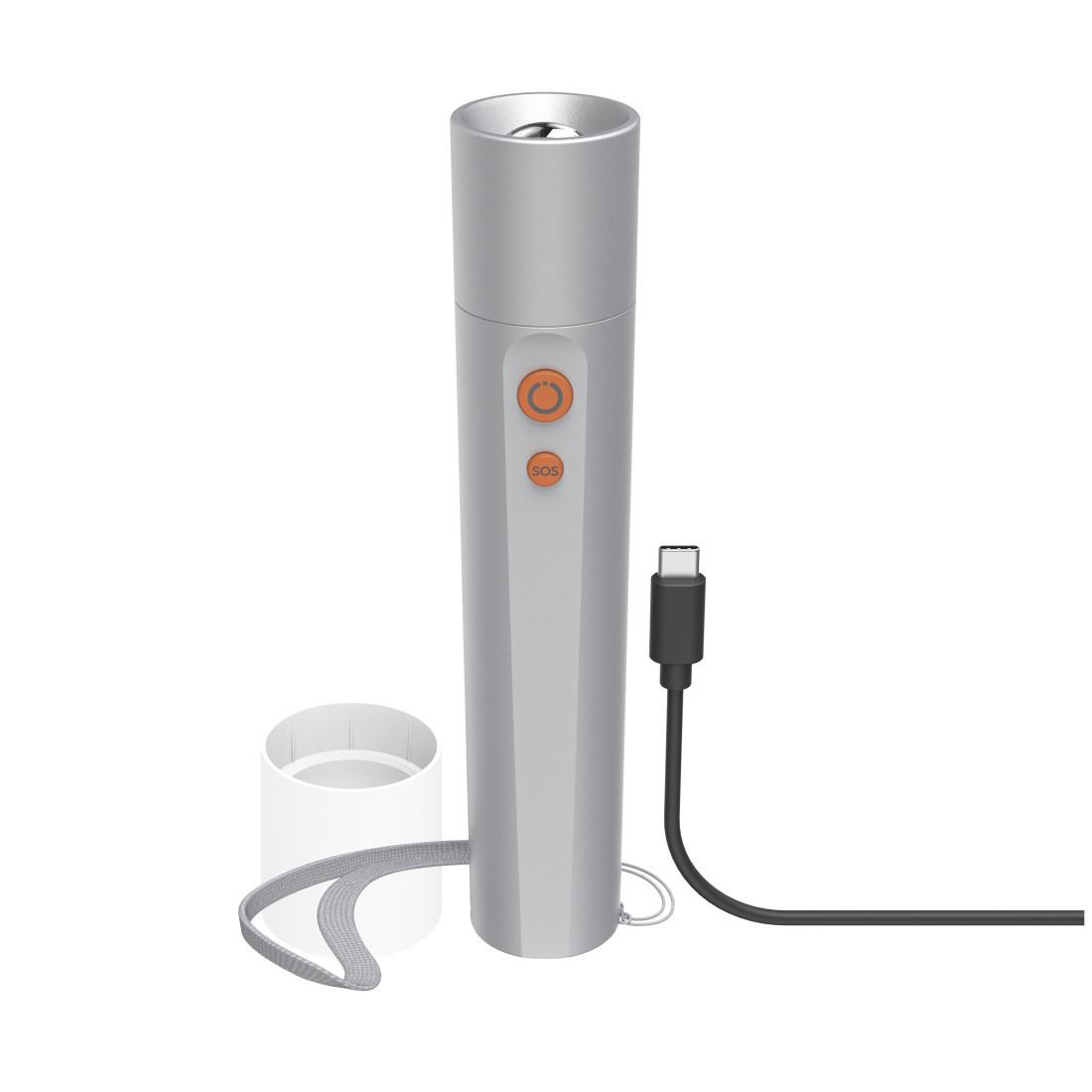 LED-Taschenlampe "FL350-C", aufladbar, Aluminium, 4 Modi + SOS (00228603)