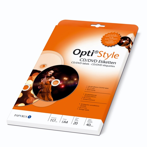 Opti®Style CD/DVD Etiketten