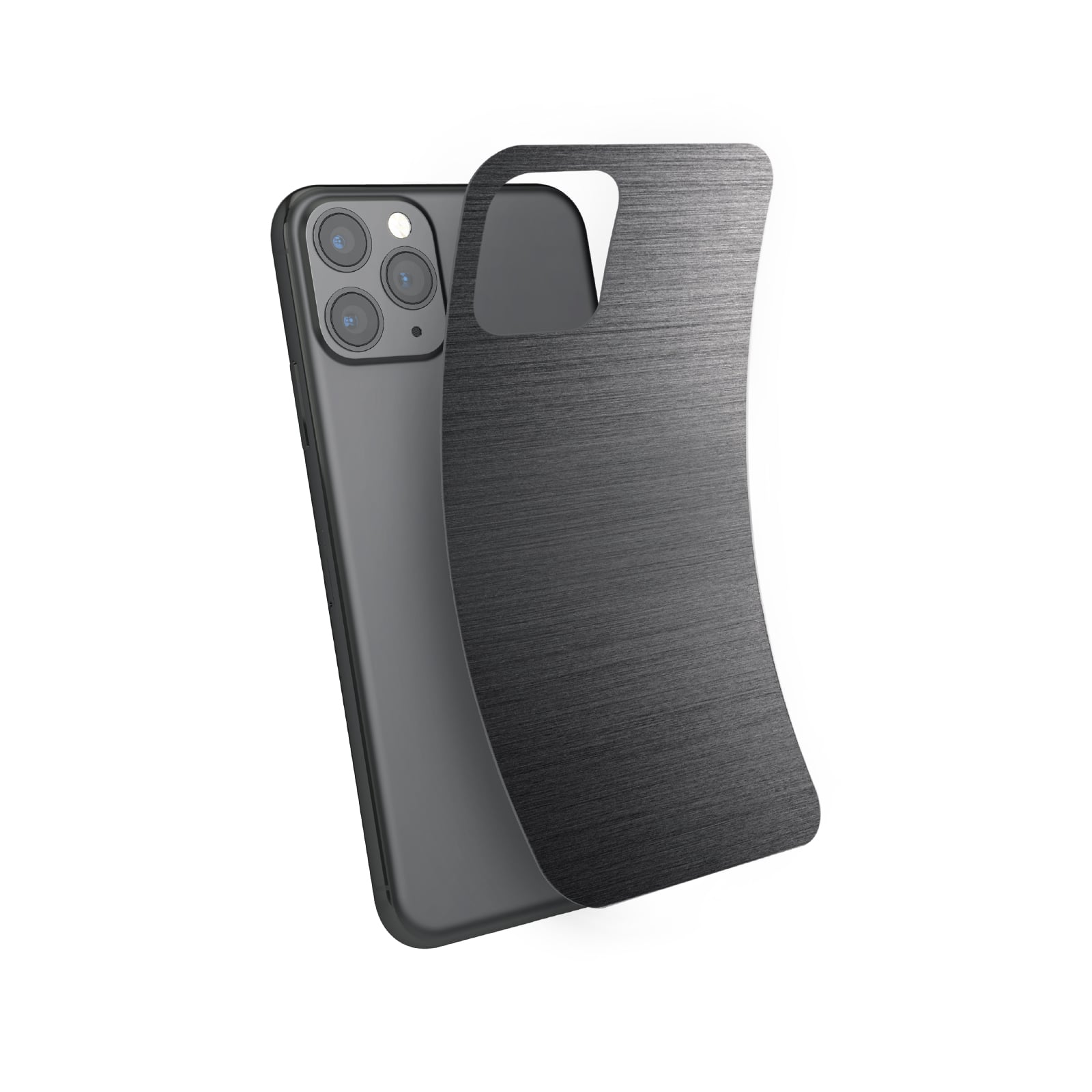 Schutzfolien für Smartphone-Gehäuse Fast Skin – gebürstetes Metall