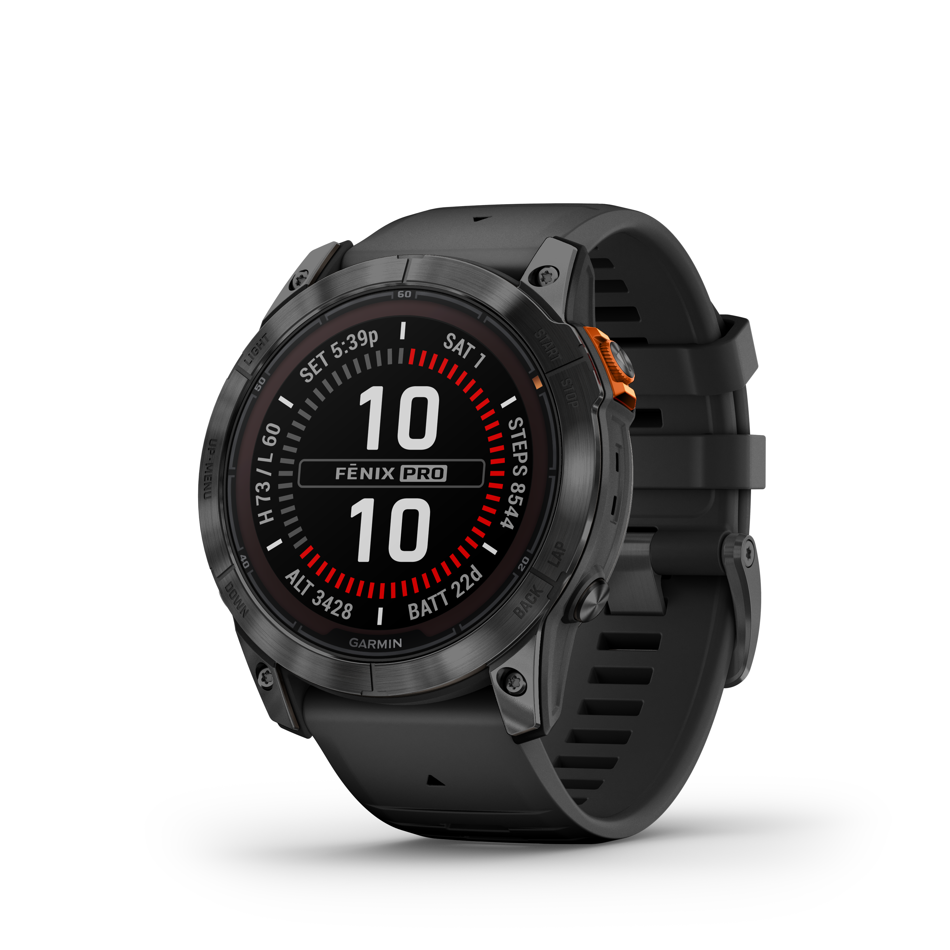 Fenix 7X Pro - Solar Edition, Schwarz/Schiefergrau mit QuickFit-Silikon-Armband 26 mm