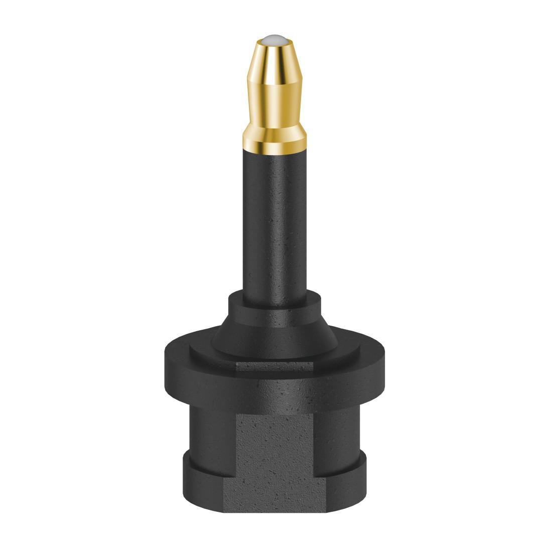 ODT-Adapter, Toslink-Kupplung - optischer 3,5-mm-Stecker, vergoldet (00205178)