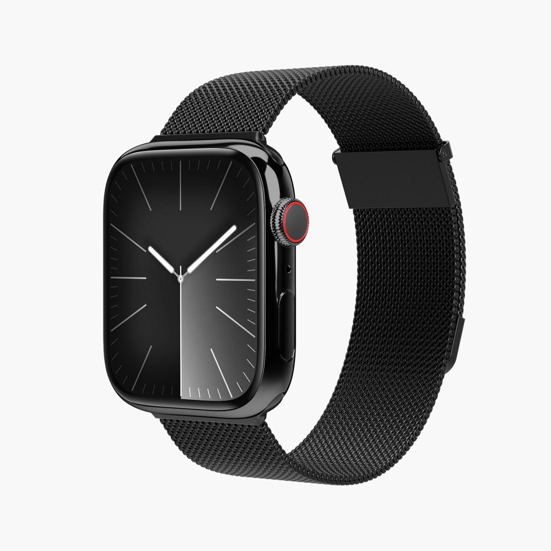 Watch Strap - Milanese Loop 2 - Armband für Apple Watch 40 / 41 / 42 mm, Black Armband