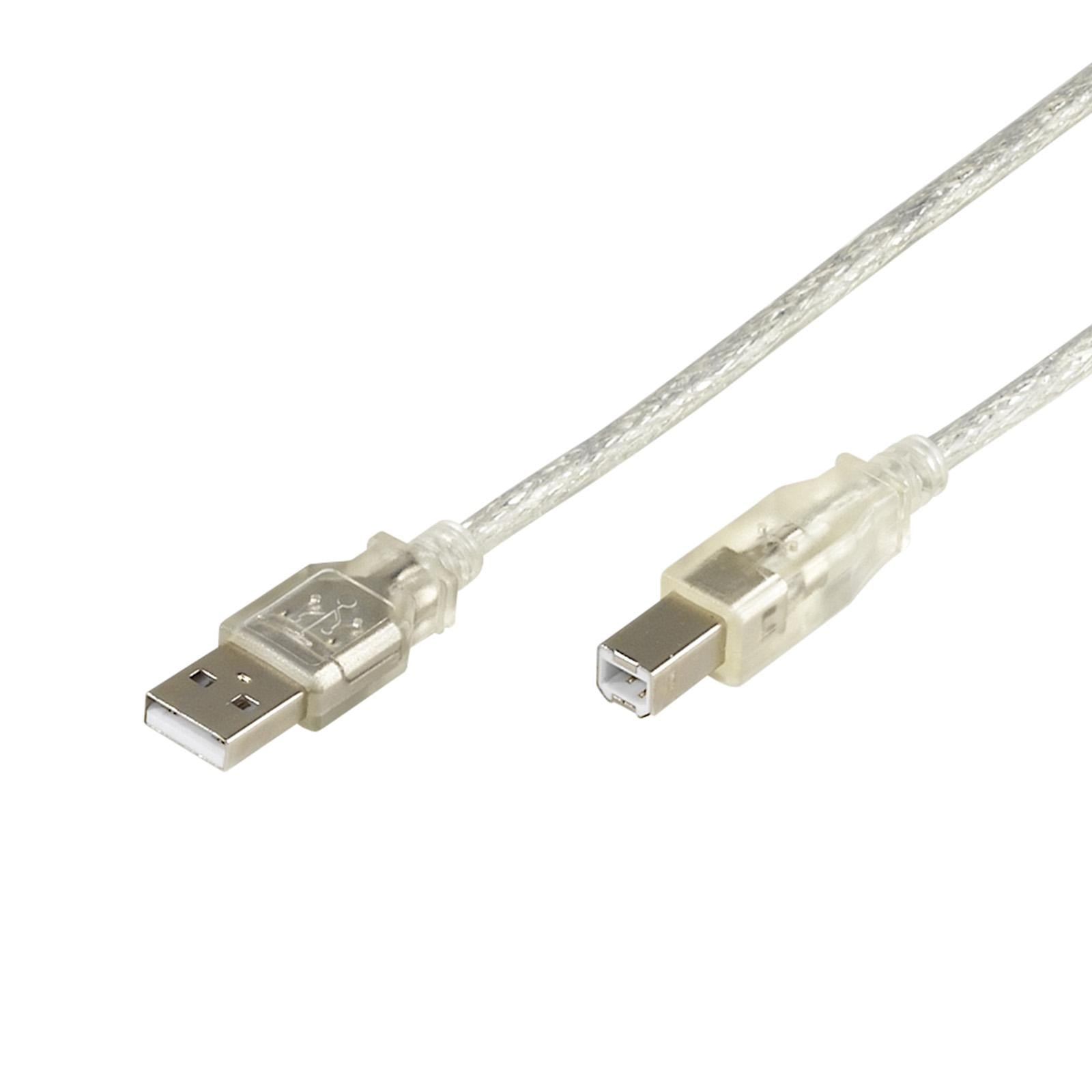 USB-B 2.0-kompatibles Kabel, 1,8 m USB-A auf USB-B Kabel
