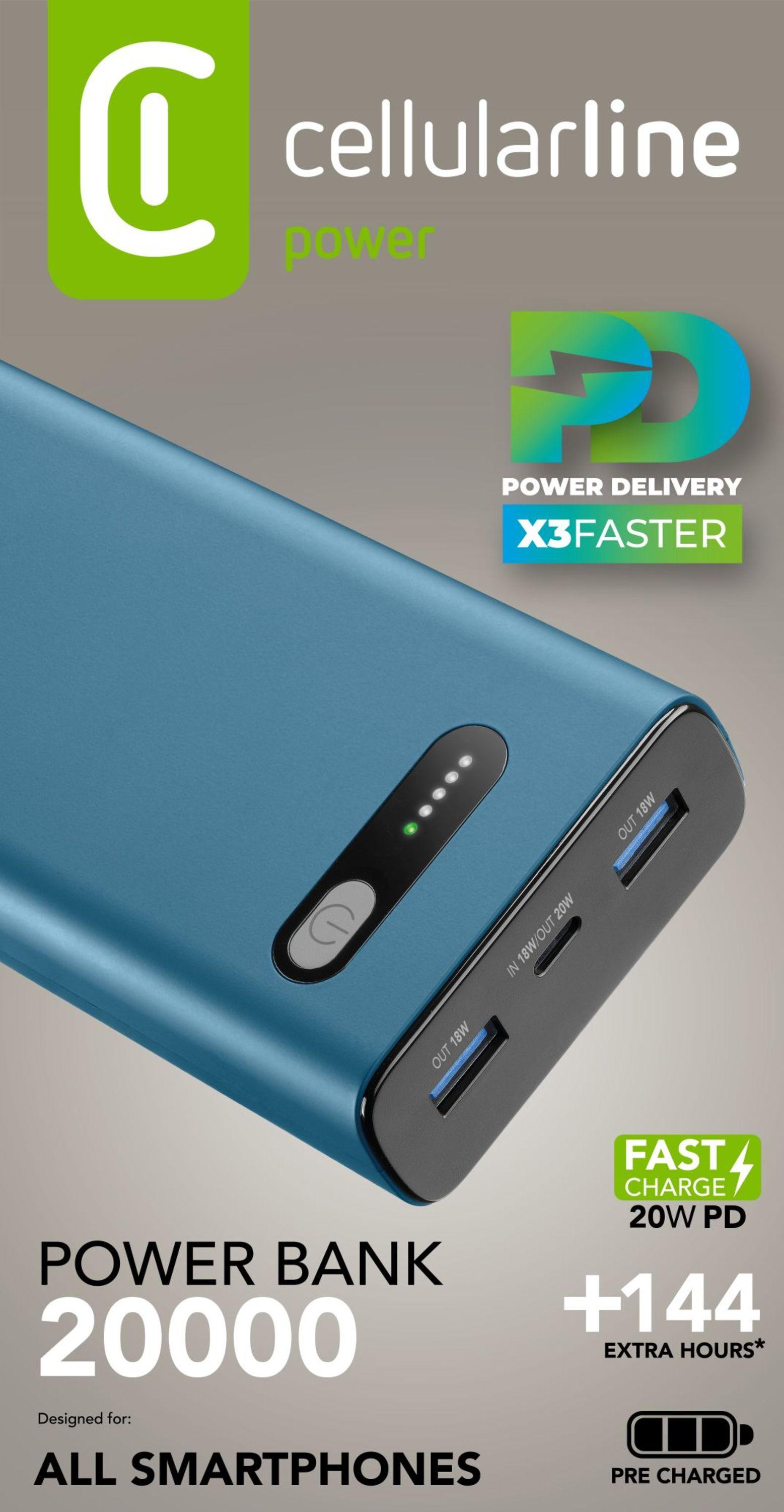 Power Bank Fast 20000 PD Green (60976)