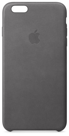 iPhone 6s Plus Leder Case strumgrau