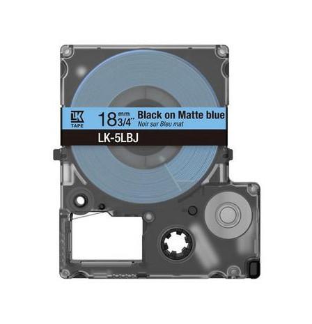 LK-4LBJ C53S672080, 1,2 cm Breite, Schwarz/Blau Schriftband