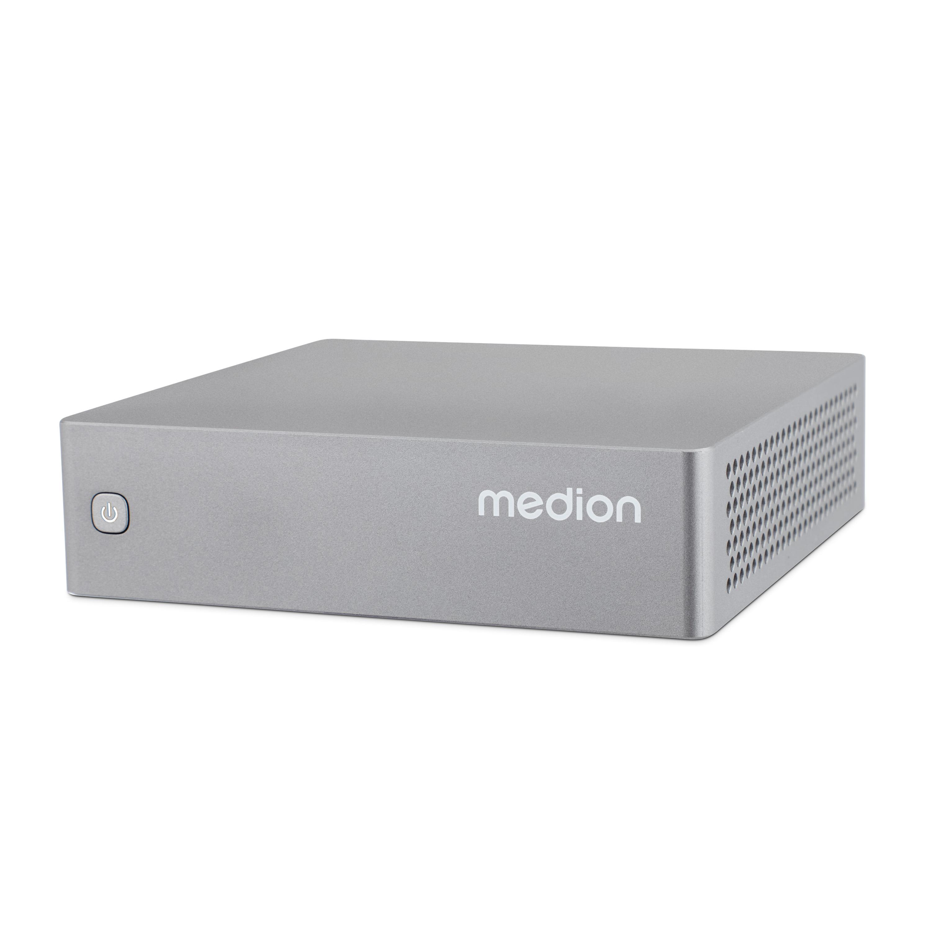 Mini PC S06 (MD35385), Silber, Intel Core i3-1315U, 8 GB, 512 GB PCIe SSD, Intel UHD