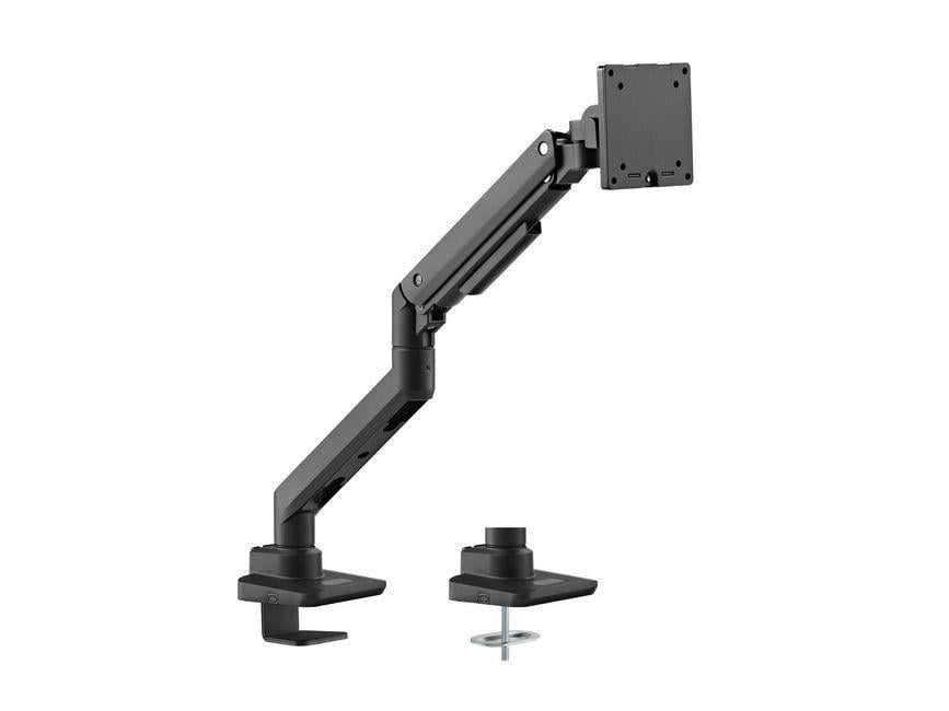 17"-49" Schwerlast-Monitor-Schreibtischhalterung, Schwarz Monitor-Halterung