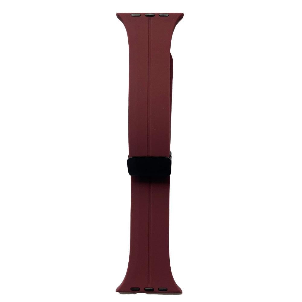 Armband für Apple Watch 41/40mm (Series 4 - 10)/ 38mm (Series 1 - 3) Easy Magnet Bordeaux
