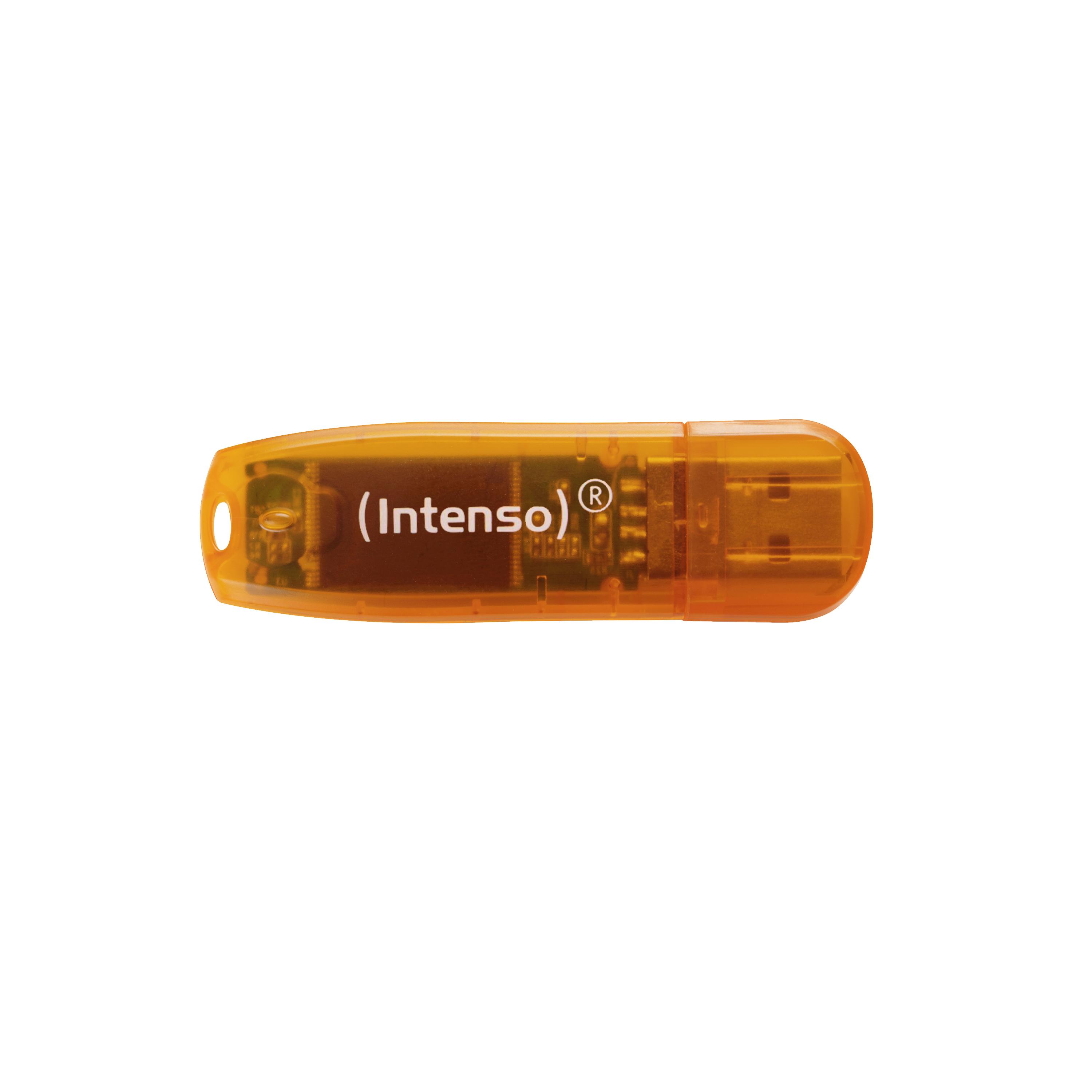 Rainbow Line 64 GB Orange USB 2.0 USB-Stick