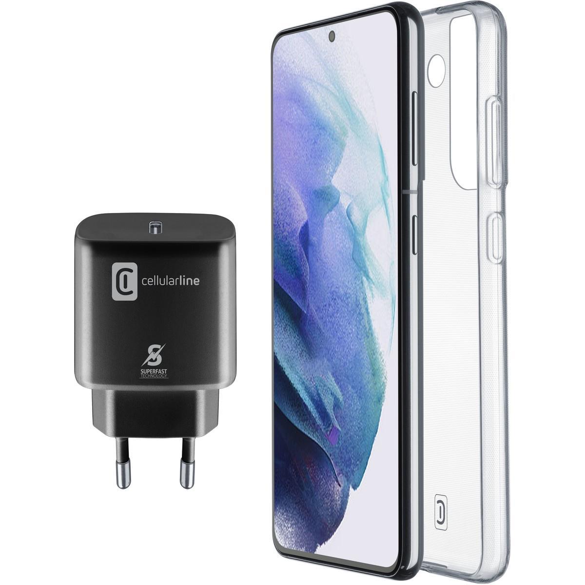 STARTER KIT aus Backcover und Ladegerät USB-C 25W für Samsung Galaxy S22+