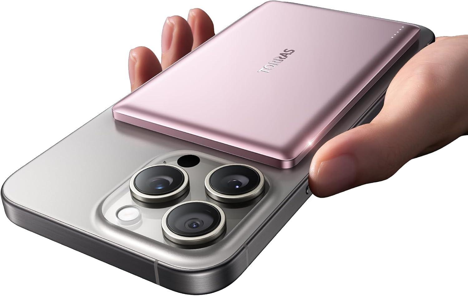 MiniMag Power Bank 5,000mAh Pink