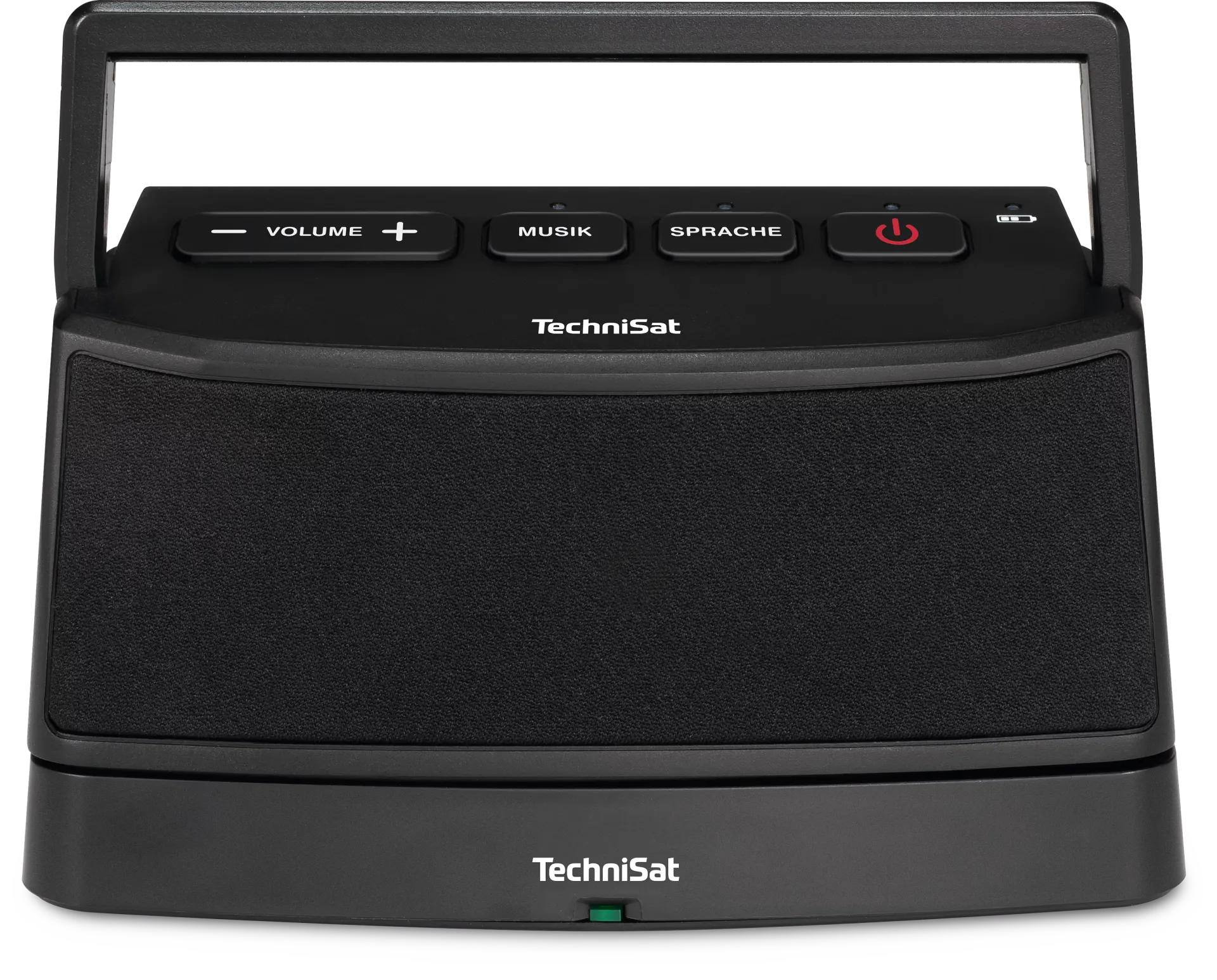 ISIBOX 1, schwarz, schwarz Digitaler Stereo-Funklautsprecher für Fernseher und Musikanlagen