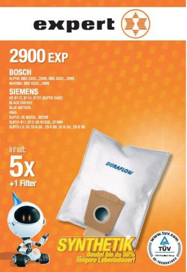 2900 EXP Staubsaugerbeutel