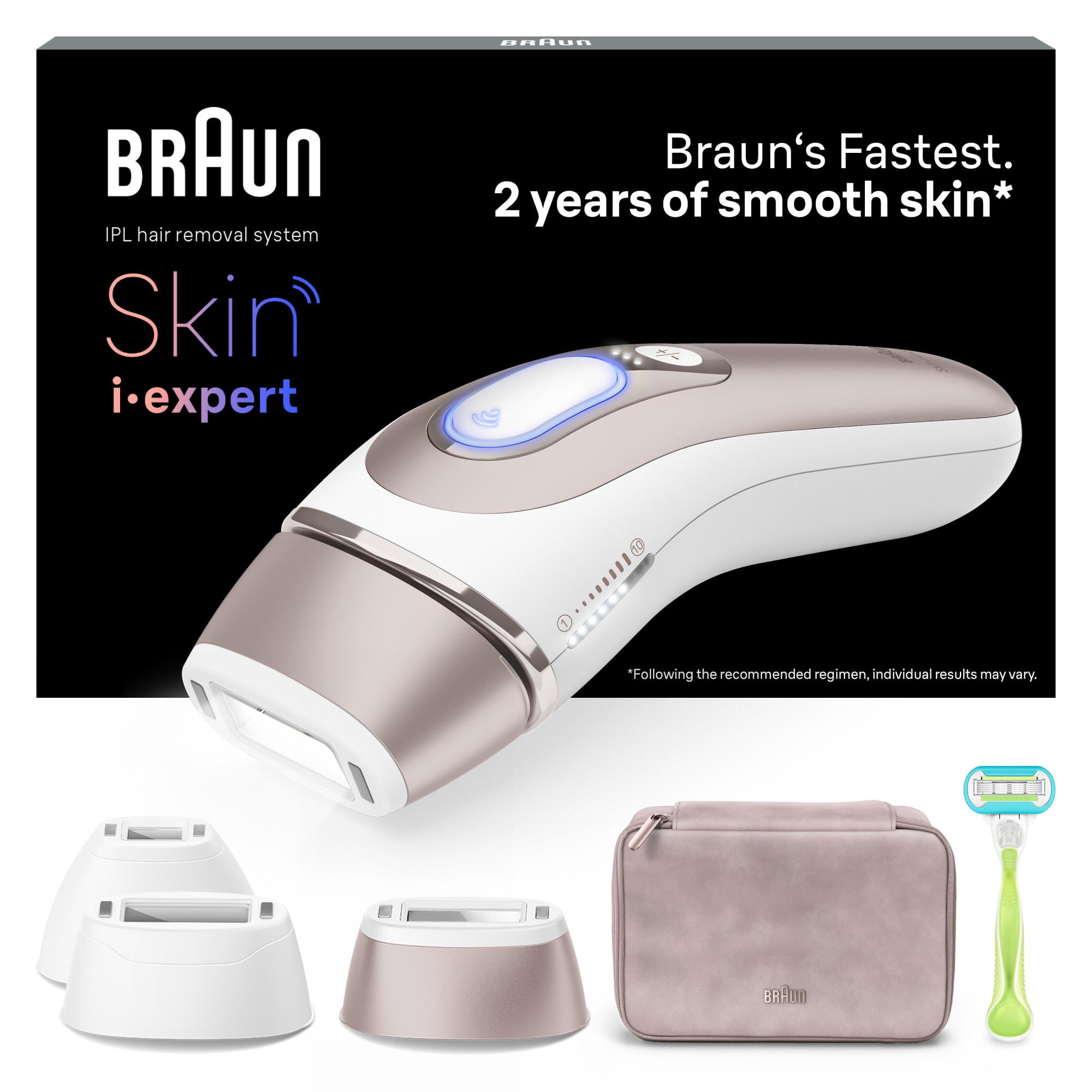 IPL Skin i·expert PL7253 mit gratis App und 3 Aufsätzen IPL Haarentferner