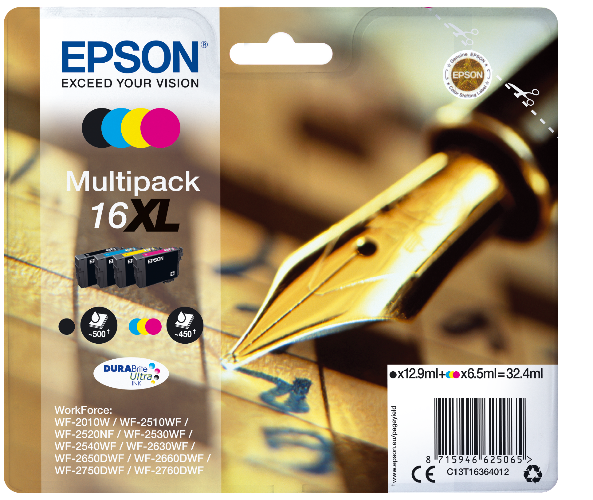 C13T16364012 16XL Füller MultiPack Druckerpatrone