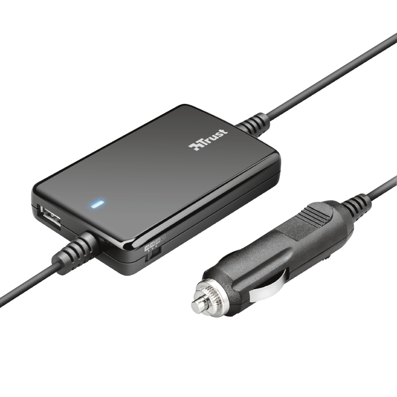 Ultraslim Universal 70W Car Laptop Charger with USB port Laptop-Netzteil