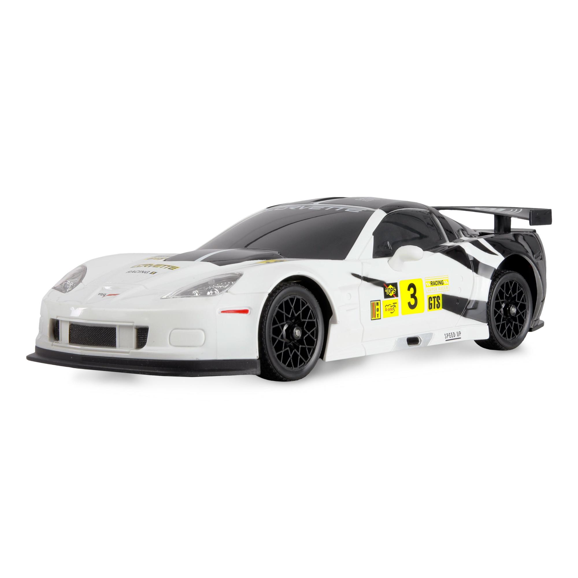 Corvette C6R ferngesteuerte (RC) modell Drift-Car Elektromotor 1:18, weiß Ferngesteuertes Auto