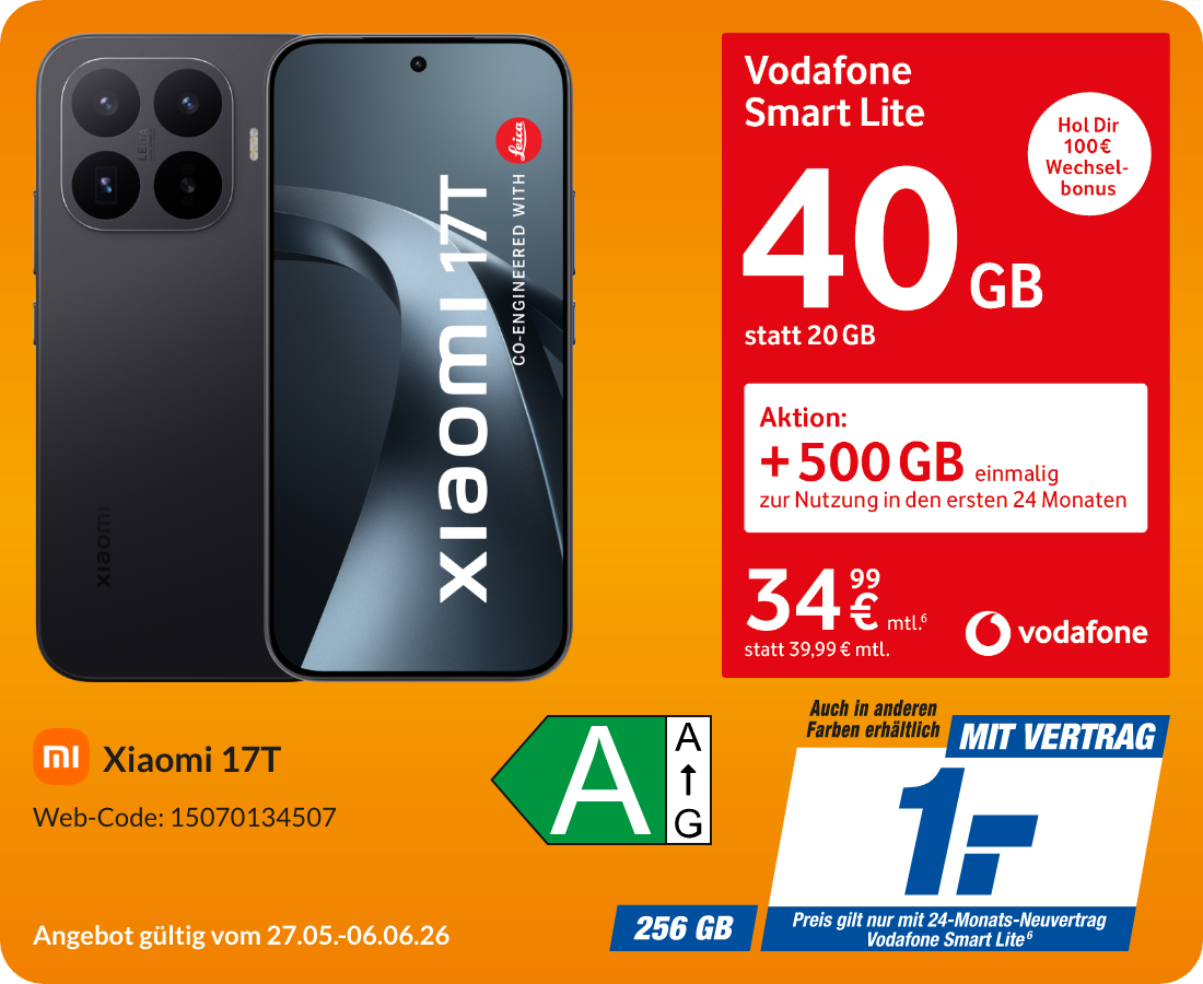 Xiaomi 17T mit Smart Lite für 1€!