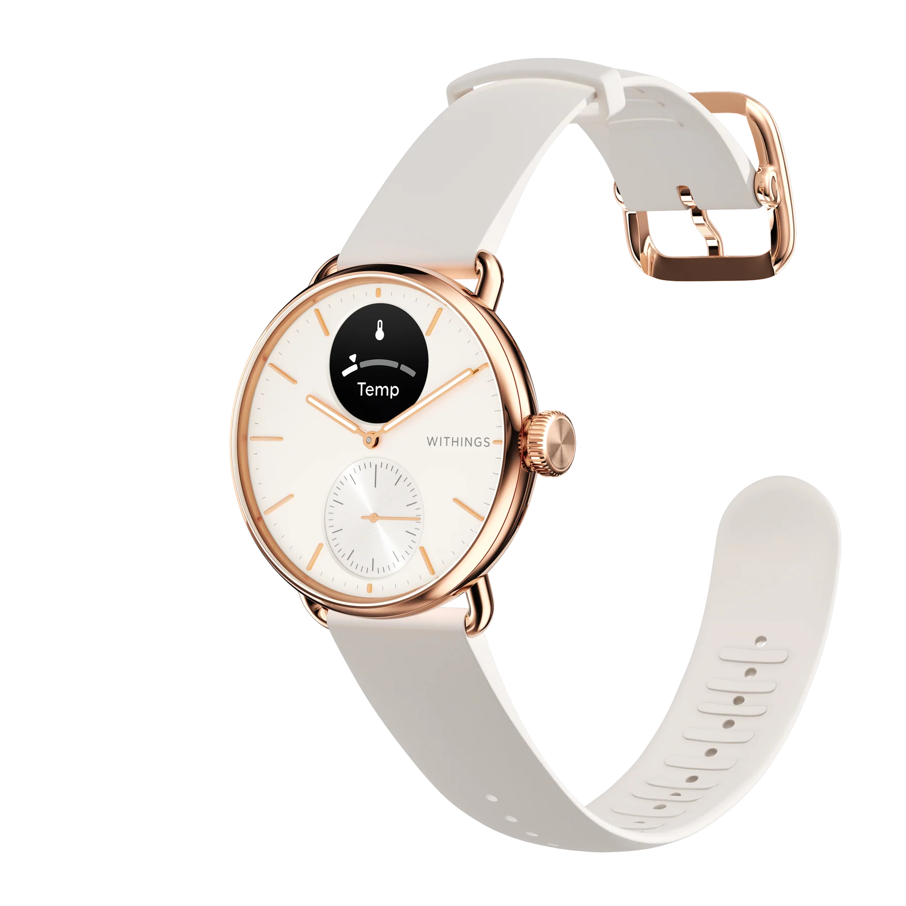 ScanWatch Light 37mm Rosegold weiß Smartwatch