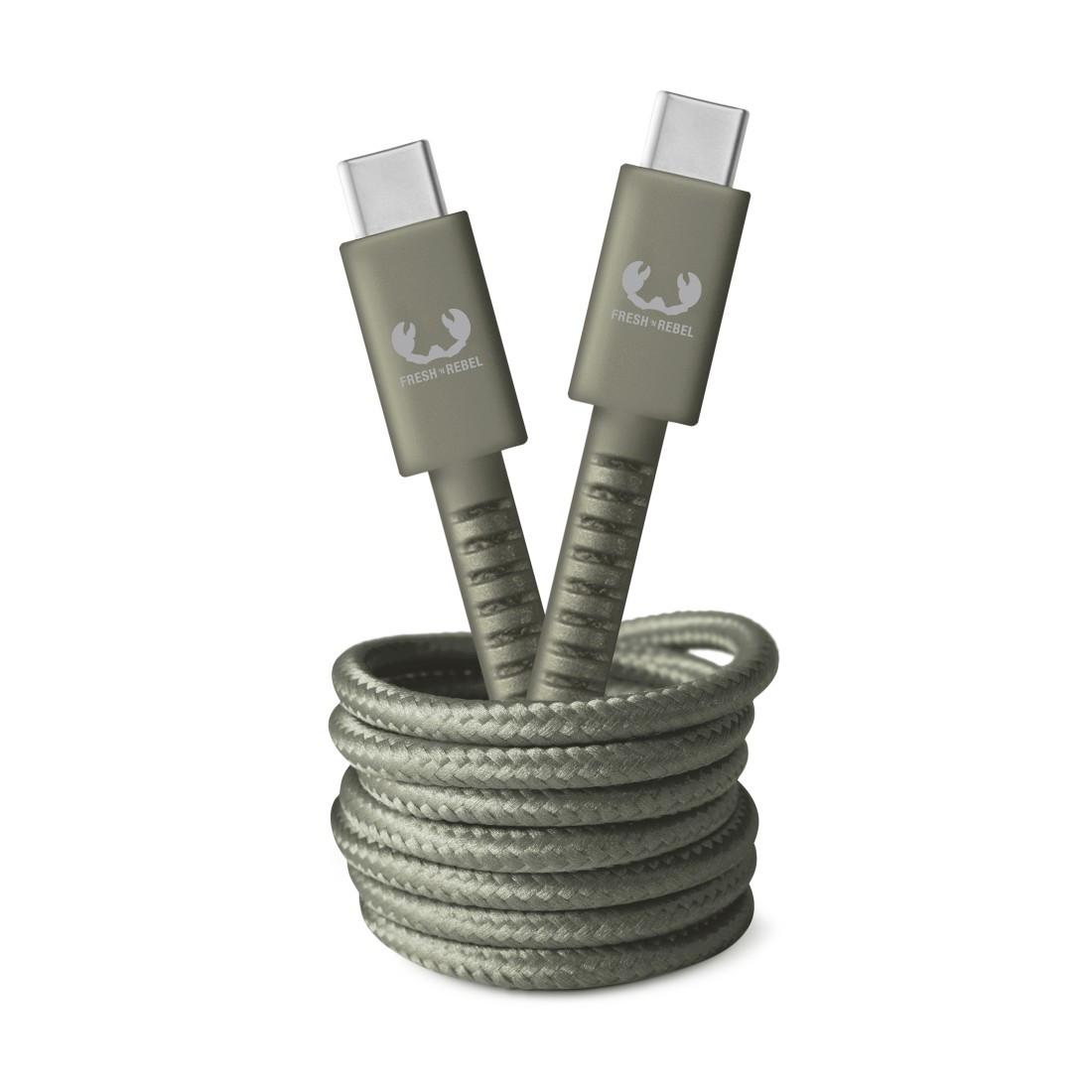 USB-C - USB-C Kabel "Fabriq", 2,0 m, Dried Green (00214984)