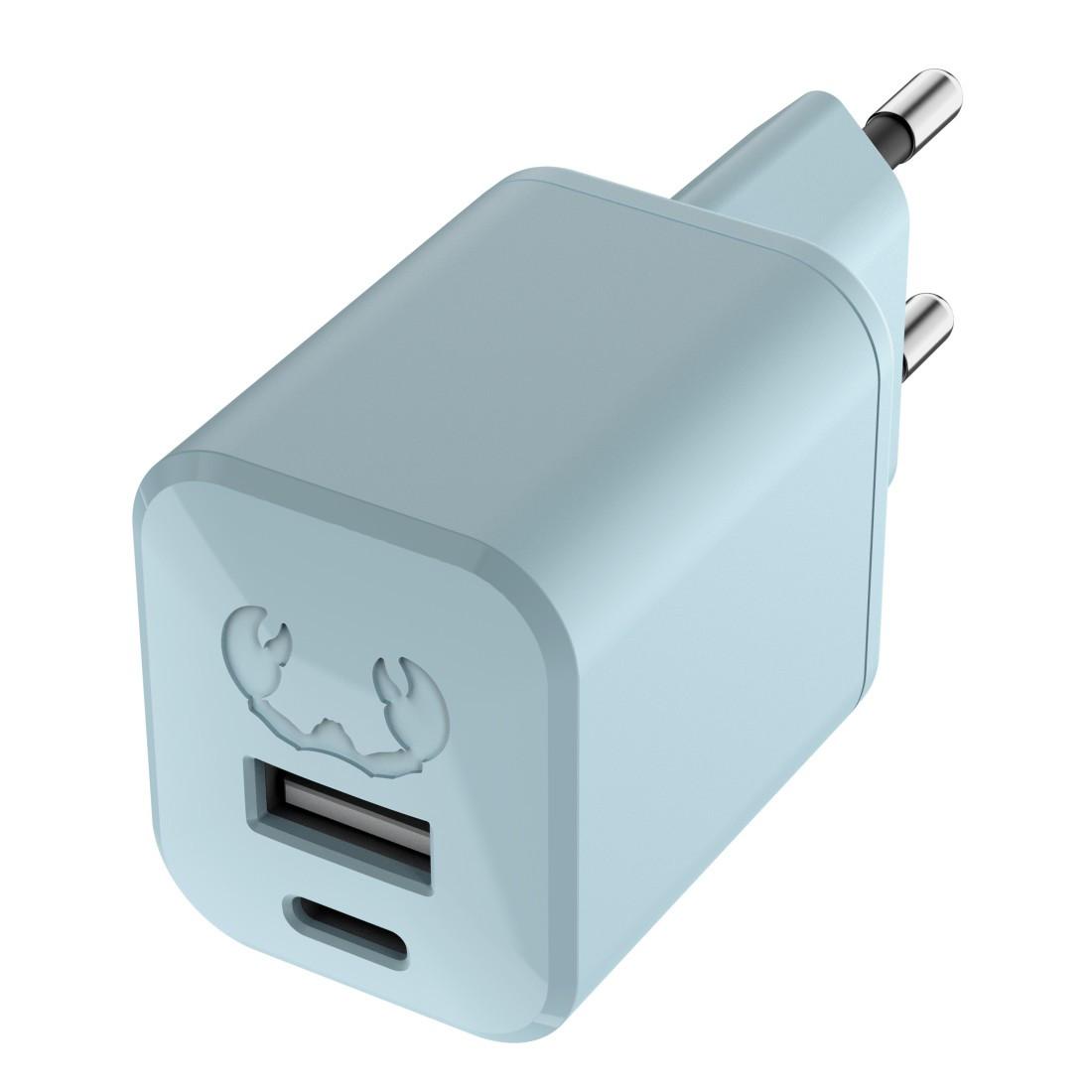 Mini-Charger USB-C und USB-A, PD 30 W, Dusky Blue (00220318)