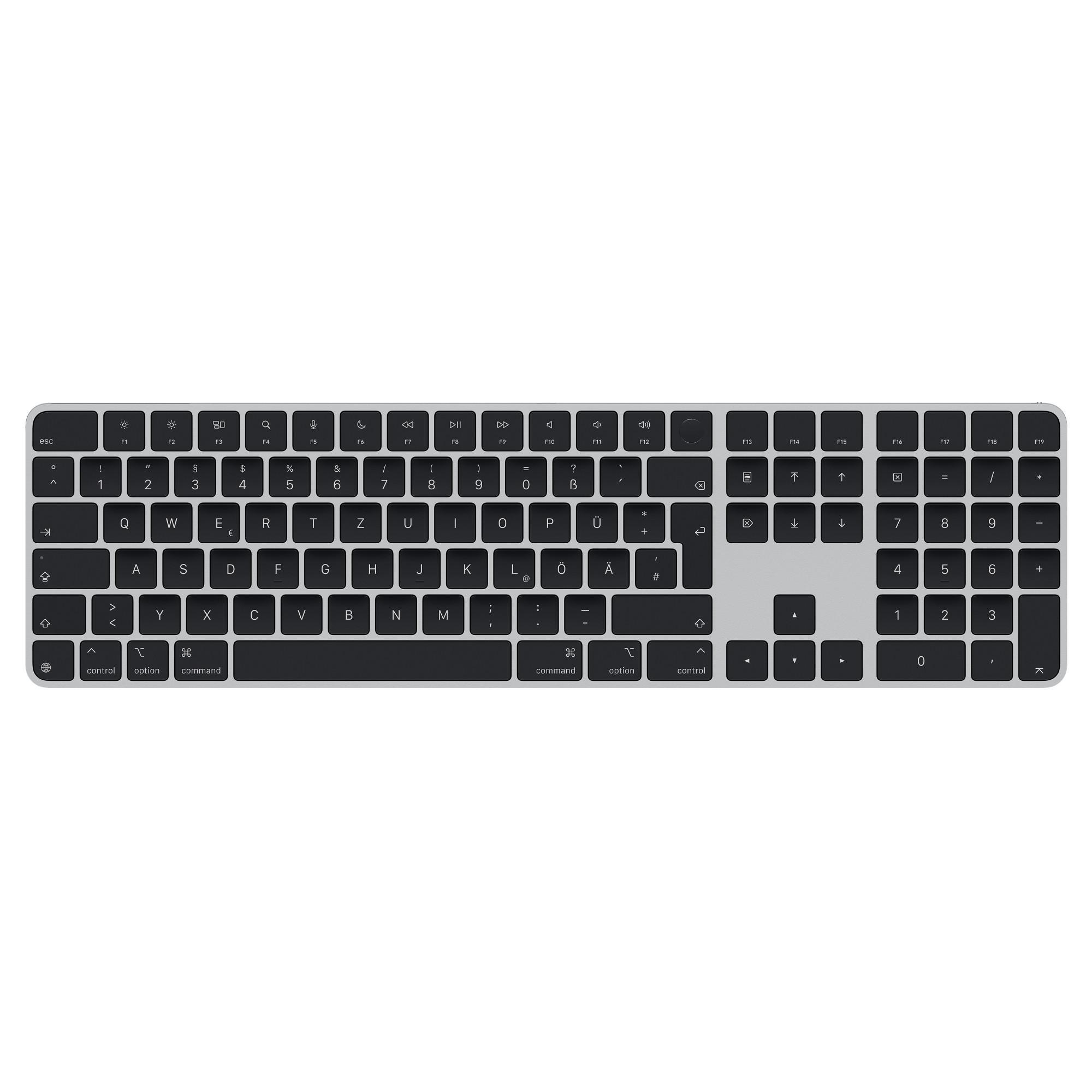 Magic Keyboard mit Touch ID und Ziffern­block für Mac Modelle mit Apple Chip - Schwarze Tasten