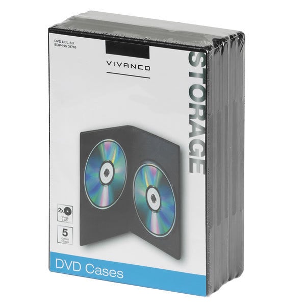 DVD DOUBLE Case, 5er Pack (31718)