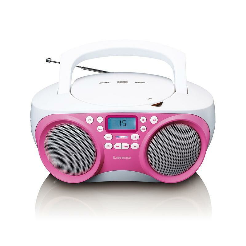 SCD-301 pink Radiorekorder mit CD-Spieler