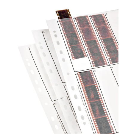 Negativ-Hüllen aus Pergamin, 10 Streifen á 4 Neg., KB-Negative 24x36 mm