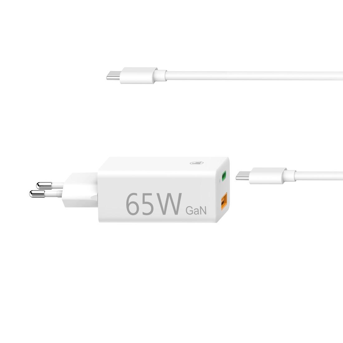 Universal-USB-C-Notebook-Netzteil, GaN, Power Delivery (PD), 5-20V/65W (00200016)