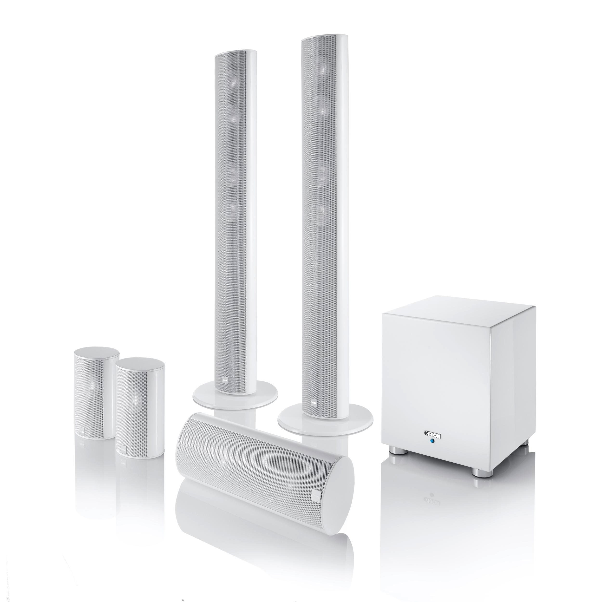 Movie 2050.3 weiß high gloss 5.1 Heimkino-System