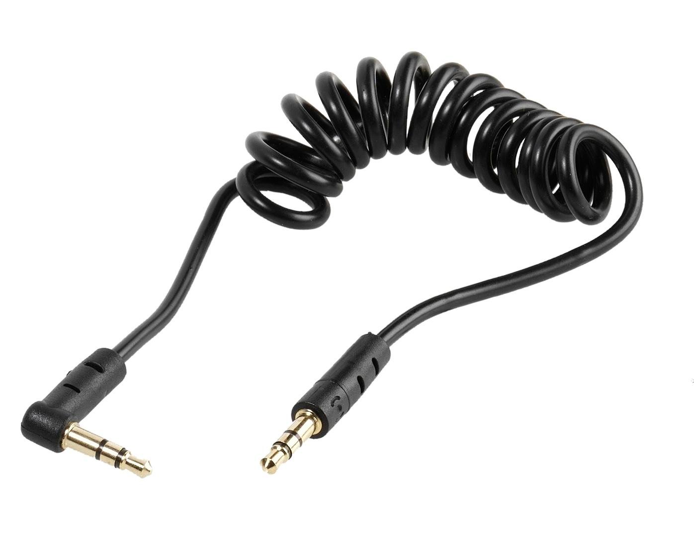 Klinkenverbindung stereo, Spiralkabel, 0,75m (46206)