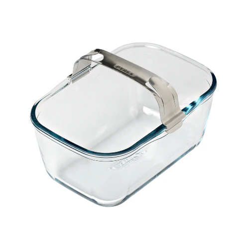 Airfryer-Schale aus Glas mit abnehmbarem Griff 1,5 Liter Airfryer-Zubehör
