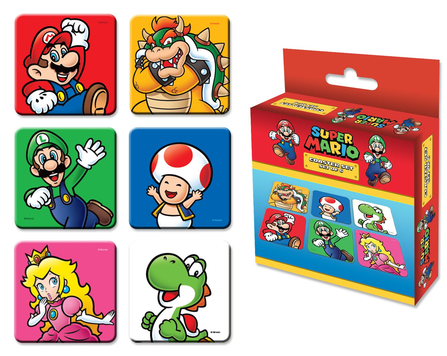 Mario and Crew 6er Untersetzer