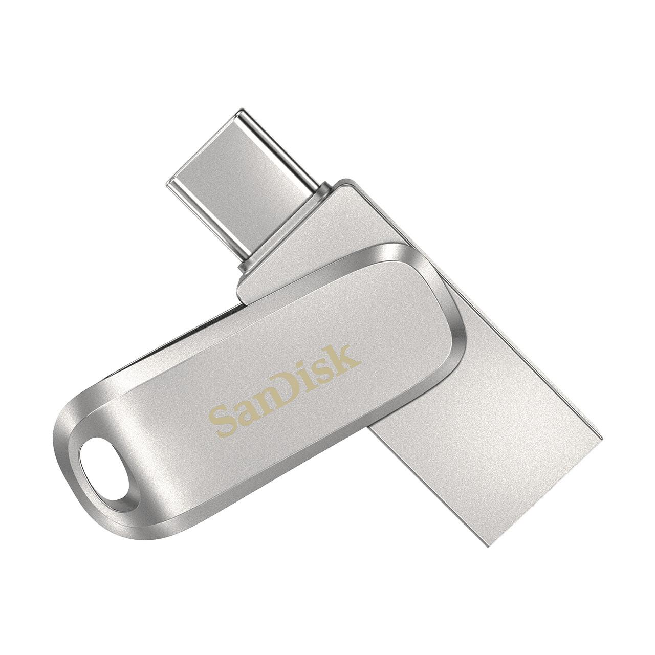 Ultra Dual USB Flash Drive Luxe 64GB silber (186463) USB-Stick
