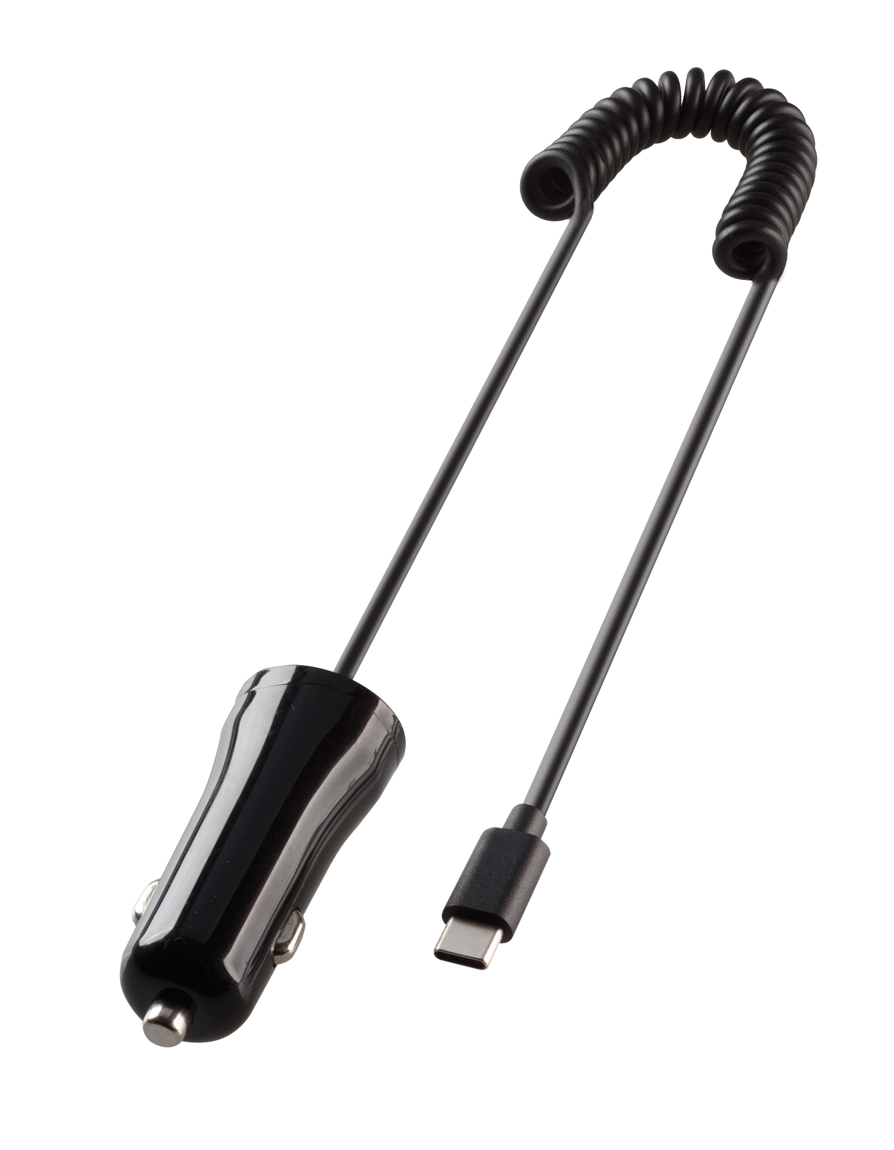 Fast Car Charger Set, inkl. USB Type-C™ Spiralkabel, 12W (62785)