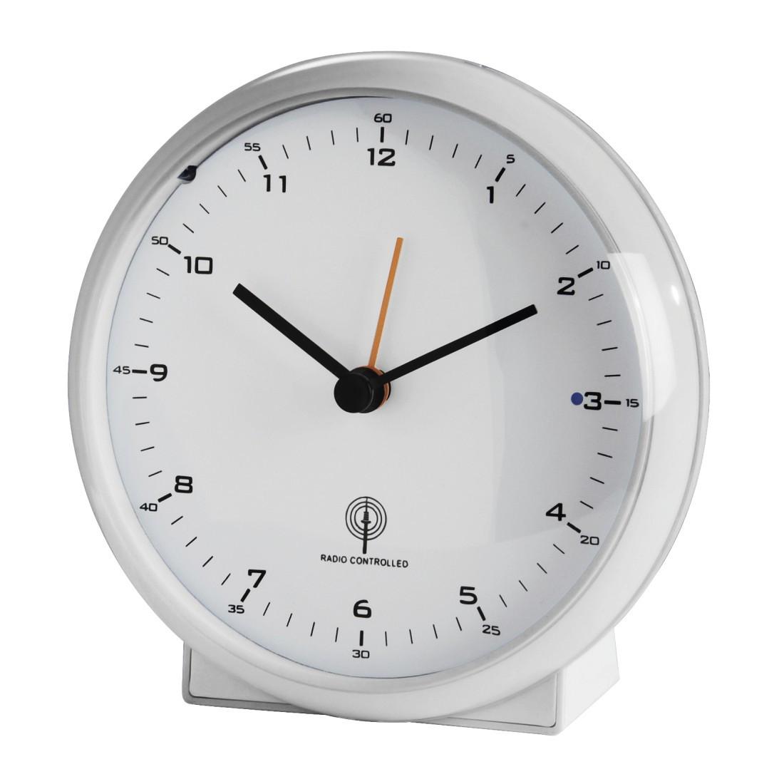Funkwecker "Elegance Pro", ohne Ticken, Weiß (00186318)