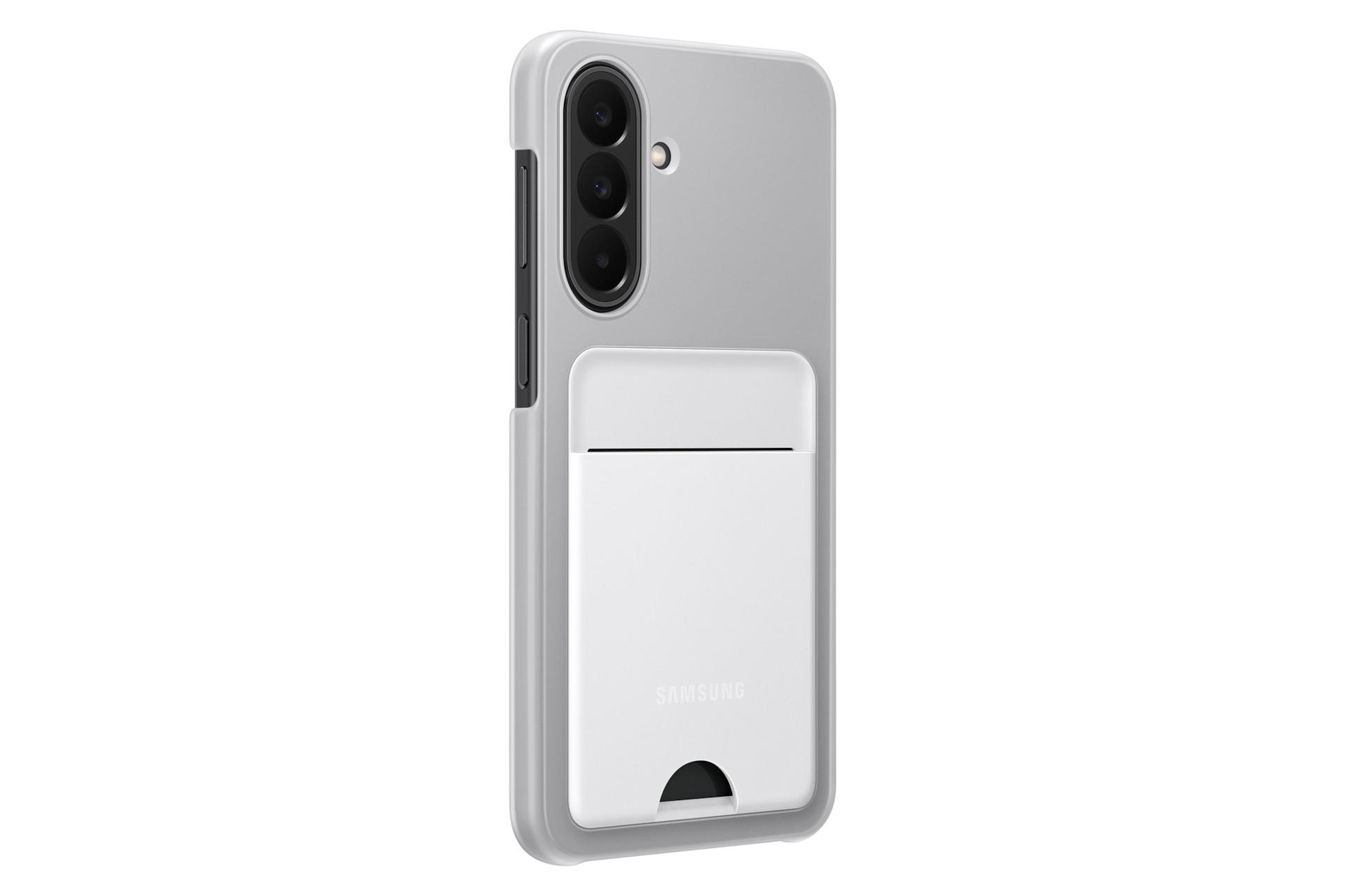 Card Slot Case für Galaxy A27, Light Gray Handyhülle